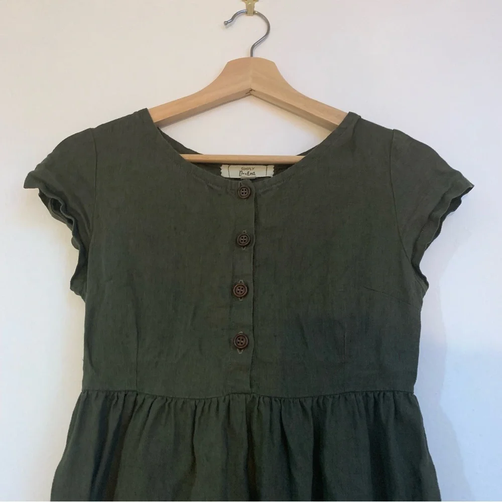 Handmade Linen Dress - Picture 4 of 8
